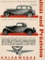 Preview: Adler Standard 8 Gropius Sedan Moidelprogram "Adler baut" 1934 Carbrochure (7012)
